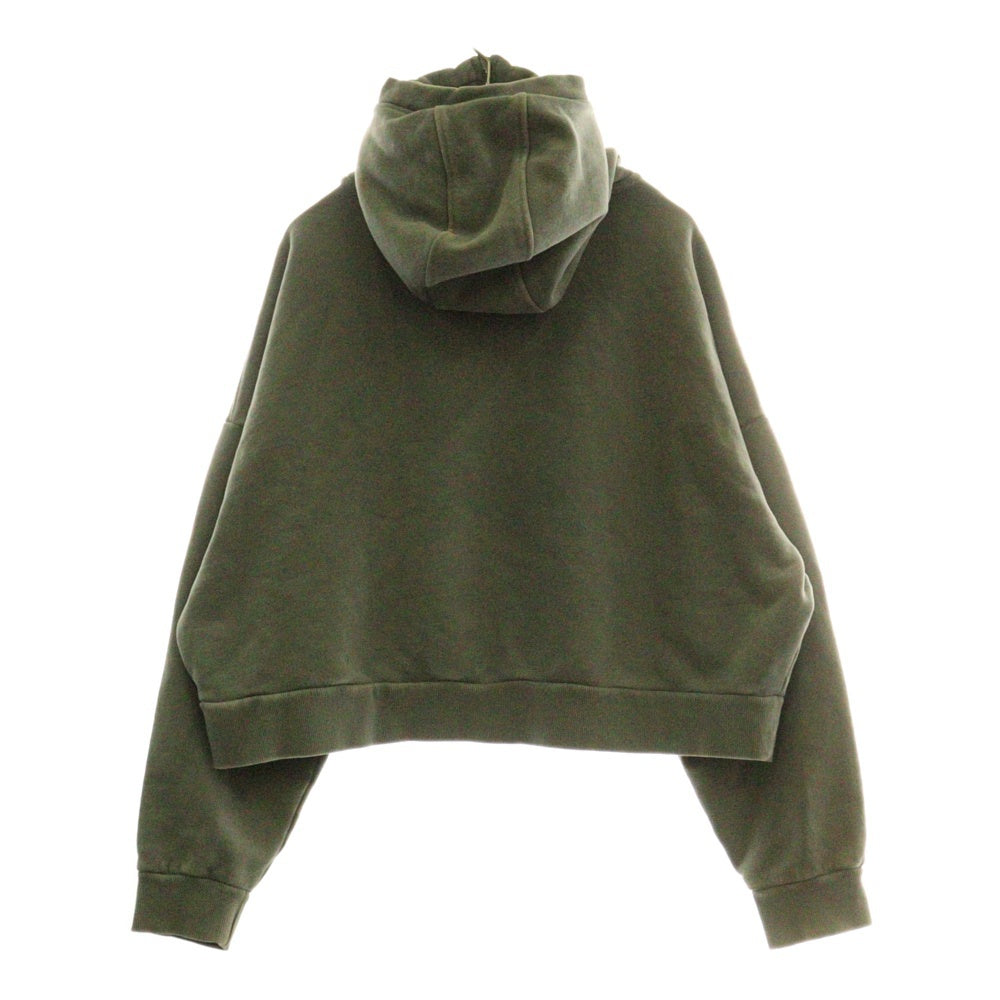 entire studios(エンタイア スタジオ) FULL ZIP ダブルポケット ジップアップ フーデッド スウェット パーカー グレー ES2106