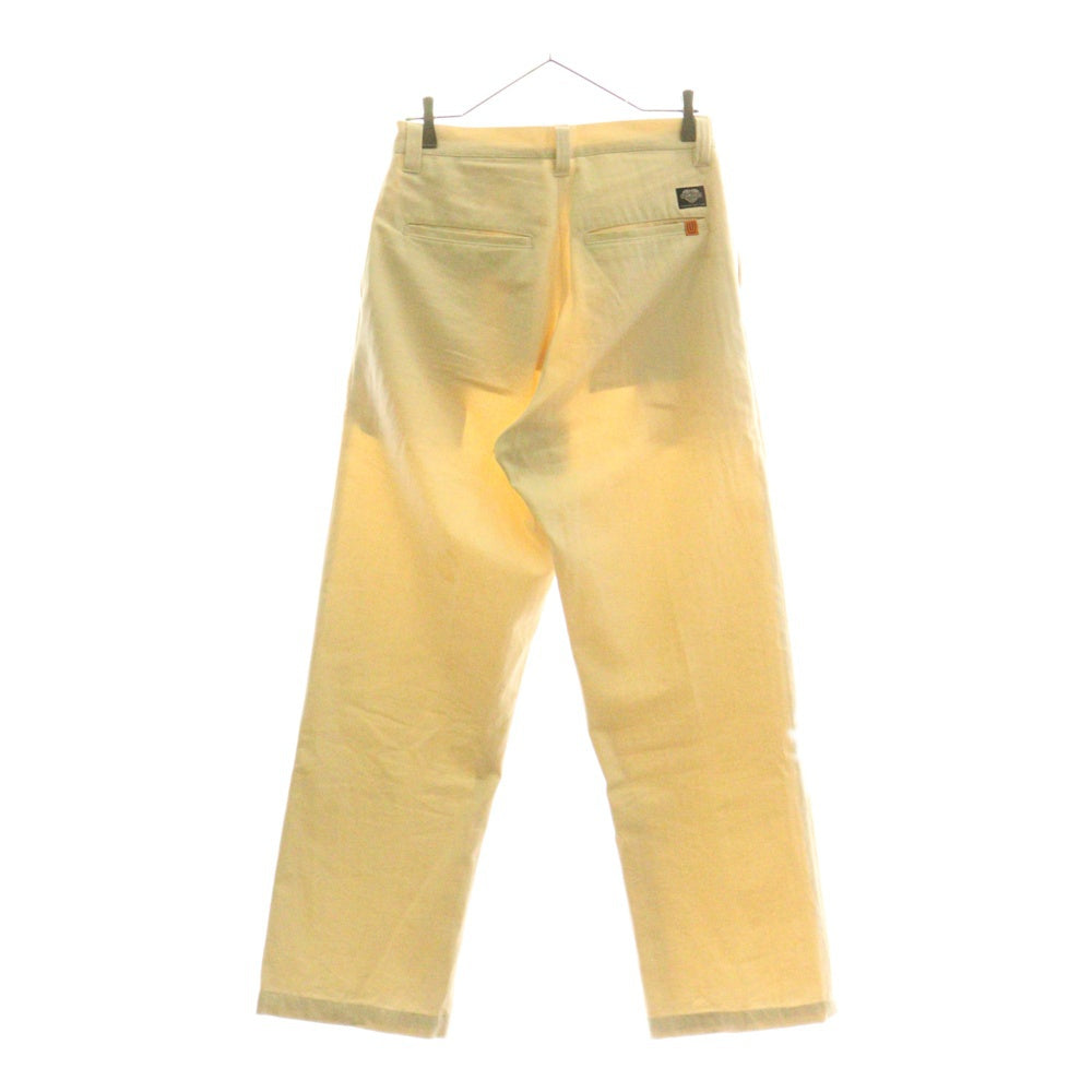 UNIVERSAL OVERALL(ユニバーサルオーバーオール) ×TATTOO STUDIO YAMADA タトゥースタジオヤマダ HBT ノータック コットン ワークパンツ アイボリー U2421600TS