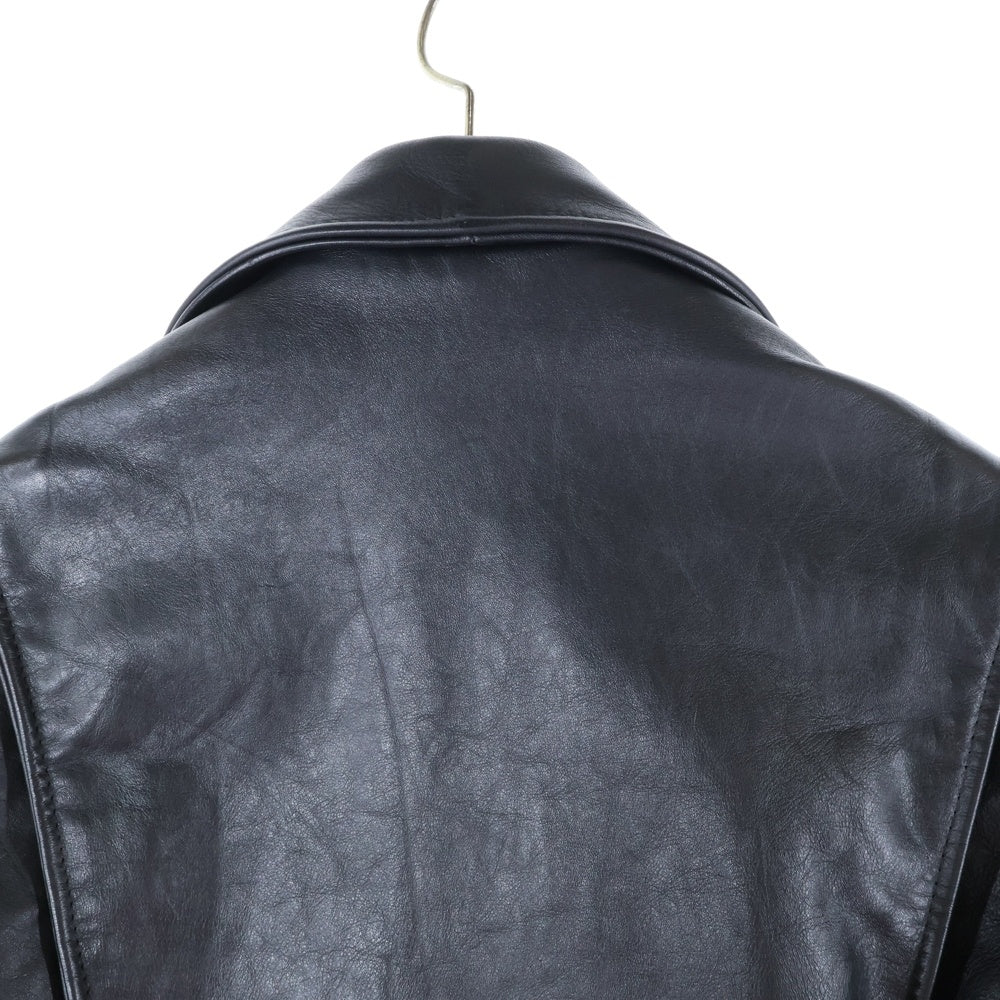 VINTAGE(ヴィンテージ) Lesco Leather レスコレザー SERVALジッパー レザー ダブルライダースジャケット ブラック