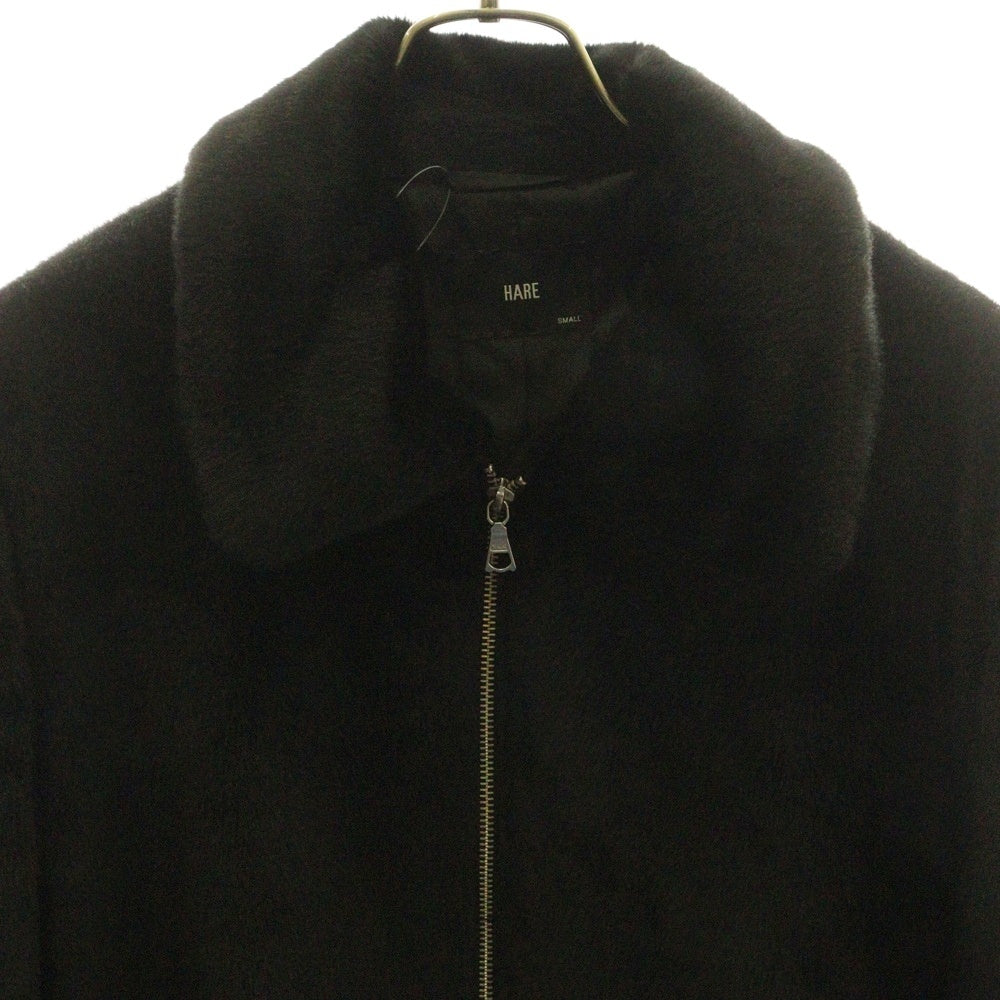 HARE(ハレ) ポリエステル フェイクファーブルゾン ジャケット ブラック HA030211TR