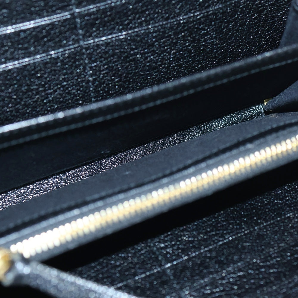 BALENCIAGA(バレンシアガ) CLASSIC METALIC EDGE クラシックメタリックエッジ ラウンドファスナー ロングウォレット 長財布 ブラック ゴールド金具 390187