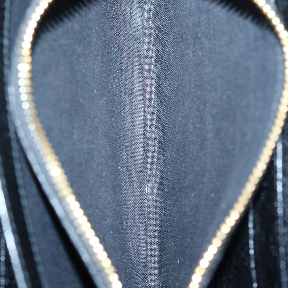 BALENCIAGA(バレンシアガ) CLASSIC METALIC EDGE クラシックメタリックエッジ ラウンドファスナー ロングウォレット 長財布 ブラック ゴールド金具 390187