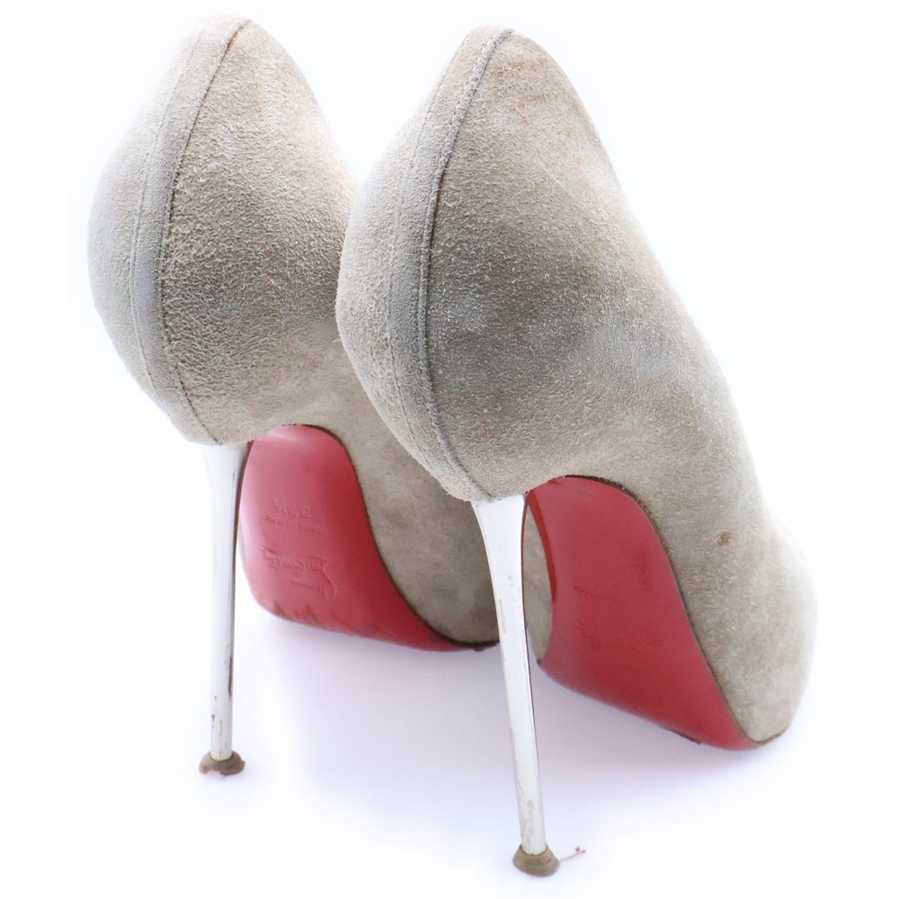 CHRISTIAN LOUBOUTIN(クリスチャンルブタン) イタリア製 スエード ハイヒールパンプス ベージュ レディース