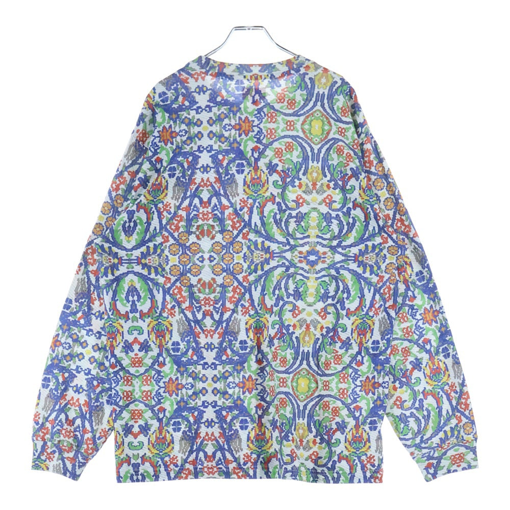 SUPREME(シュプリーム) 23SS Small Box Logo L/S Tee Tapestry タペストリープリント 総柄 スモールボックスロゴ クルーネック 長袖Tシャツ カットソー マルチカラー
