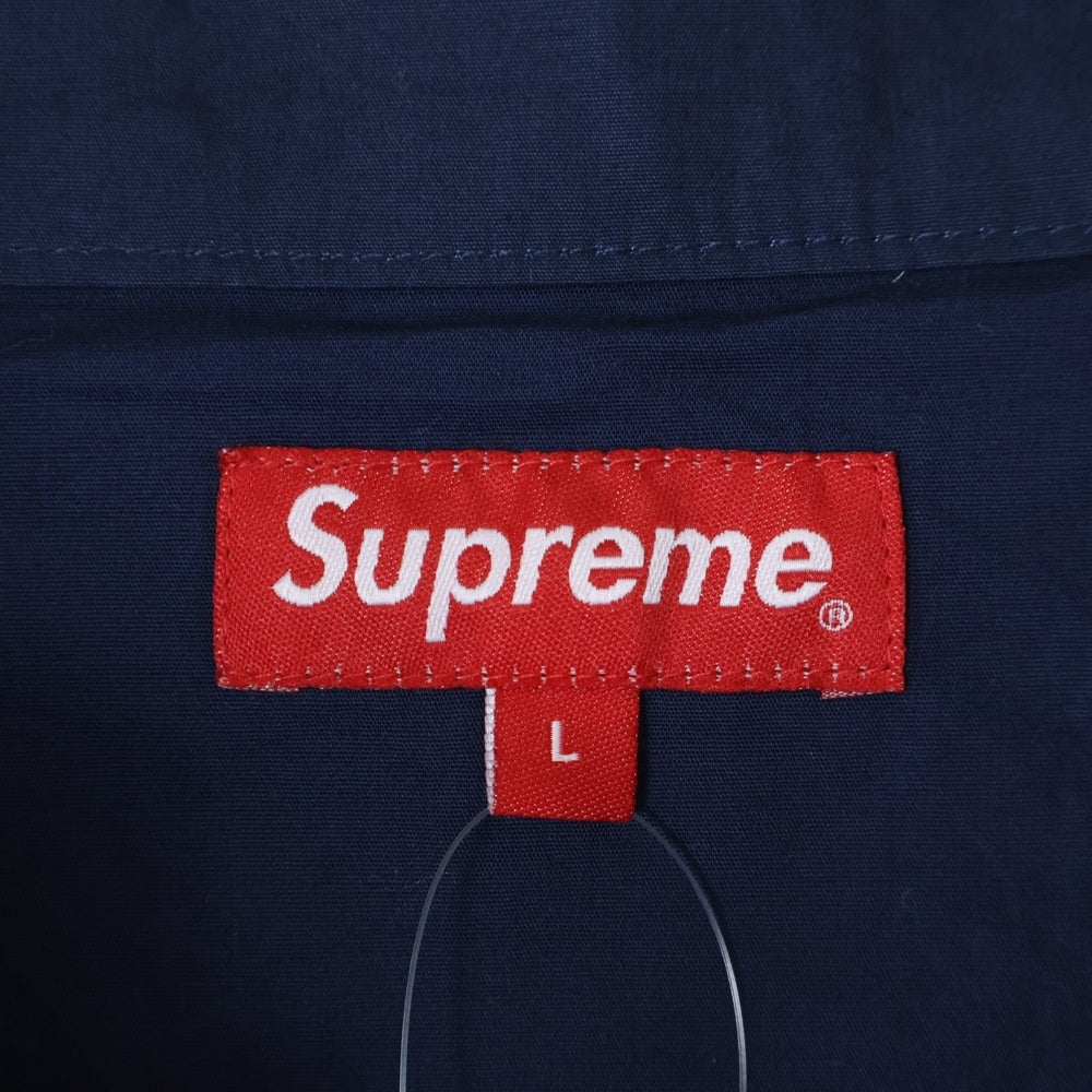 SUPREME(シュプリーム) 23SS Raglan Utility Jacket フロントロゴ ラグラン コットン ユーティリティジャケット ネイビー