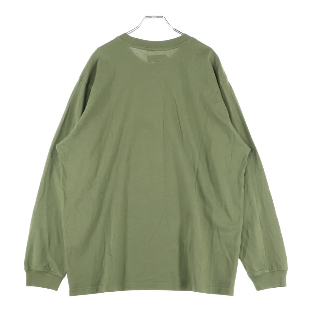 SUPREME(シュプリーム) 23AW Small Box L/S Tee スモールボックスロゴ クルーネック 長袖Tシャツ カットソー オリーブ