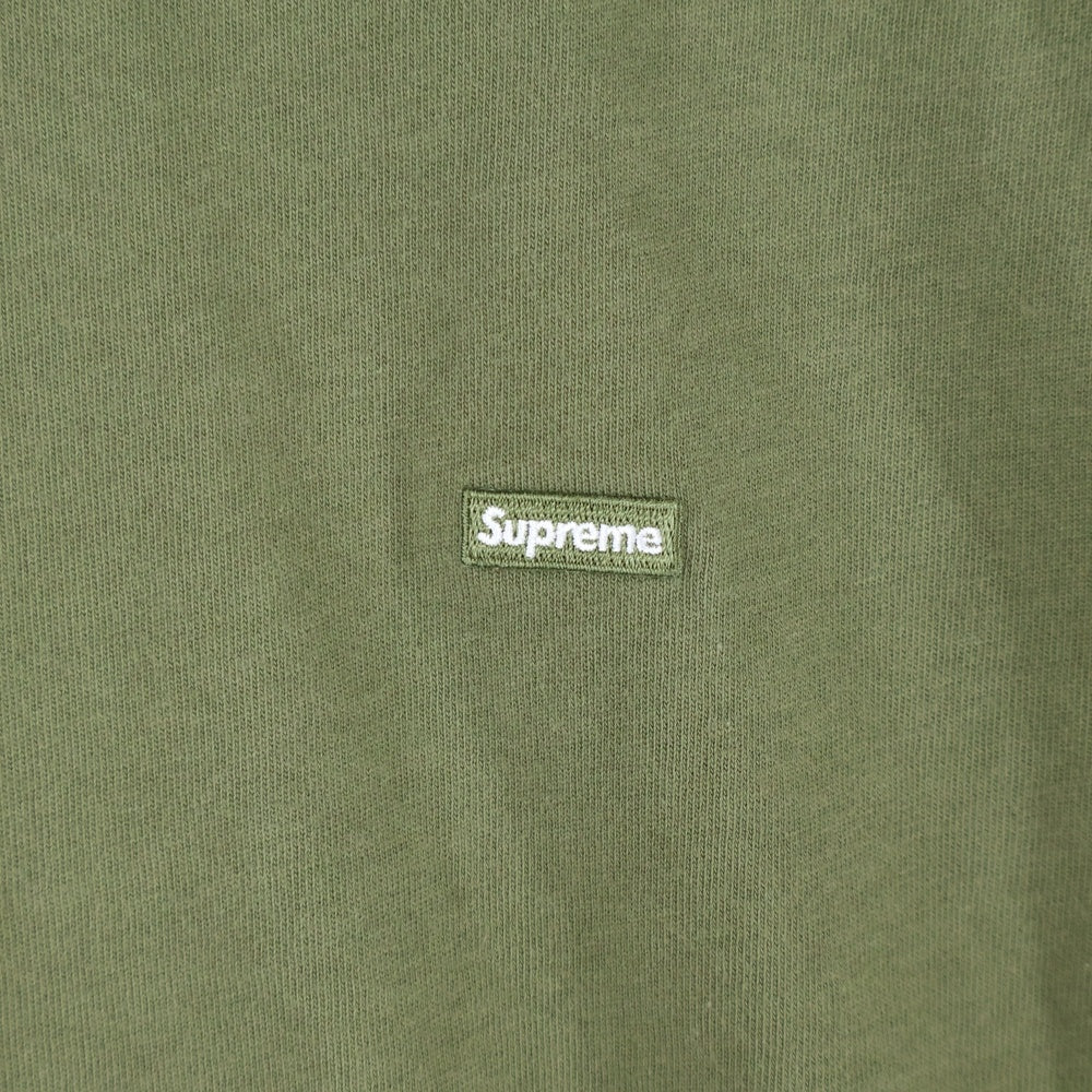 SUPREME(シュプリーム) 23AW Small Box L/S Tee スモールボックスロゴ クルーネック 長袖Tシャツ カットソー オリーブ