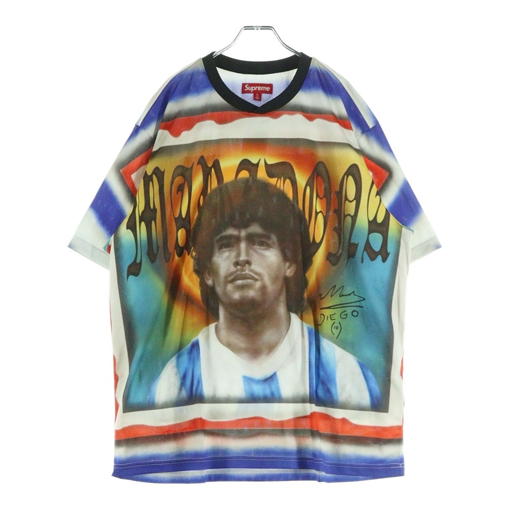SUPREME(シュプリーム) 24SS Maradona Soccer Jersey マラドーナ サッカー ジャージー メッシュ半袖Tシャツ カットソー マルチカラー