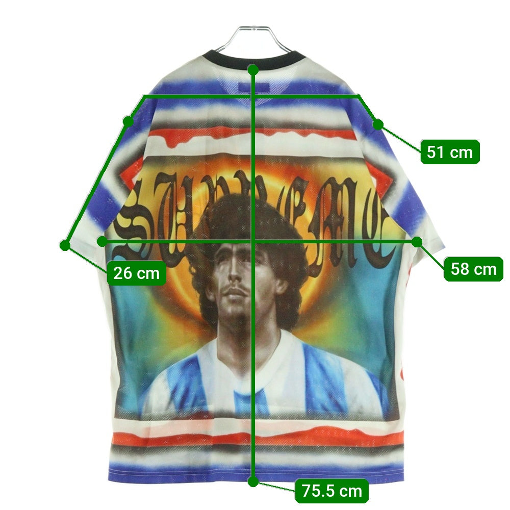SUPREME(シュプリーム) 24SS Maradona Soccer Jersey マラドーナ サッカー ジャージー メッシュ半袖Tシャツ カットソー マルチカラー
