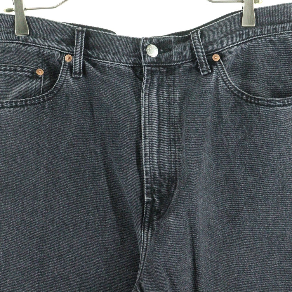 SUPREME(シュプリーム) 23SS Baggy Jean クラシックロゴ刺繍 ジップフライ バギーデニムパンツ ブラック