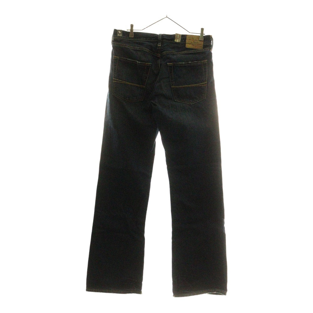 Abercrombie&Fitch(アバクロンビーアンドフィッチ) DENIM PANTS コットン ボタンフライ デニムパンツ インディゴ