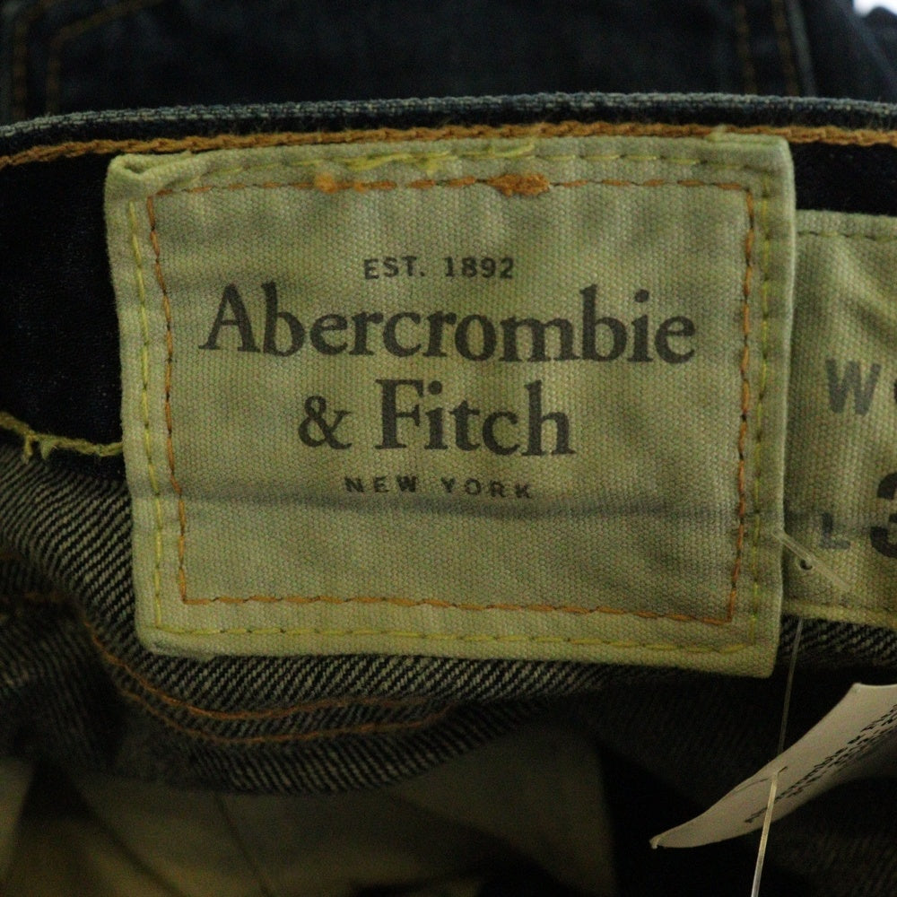 Abercrombie&Fitch(アバクロンビーアンドフィッチ) DENIM PANTS コットン ボタンフライ デニムパンツ インディゴ