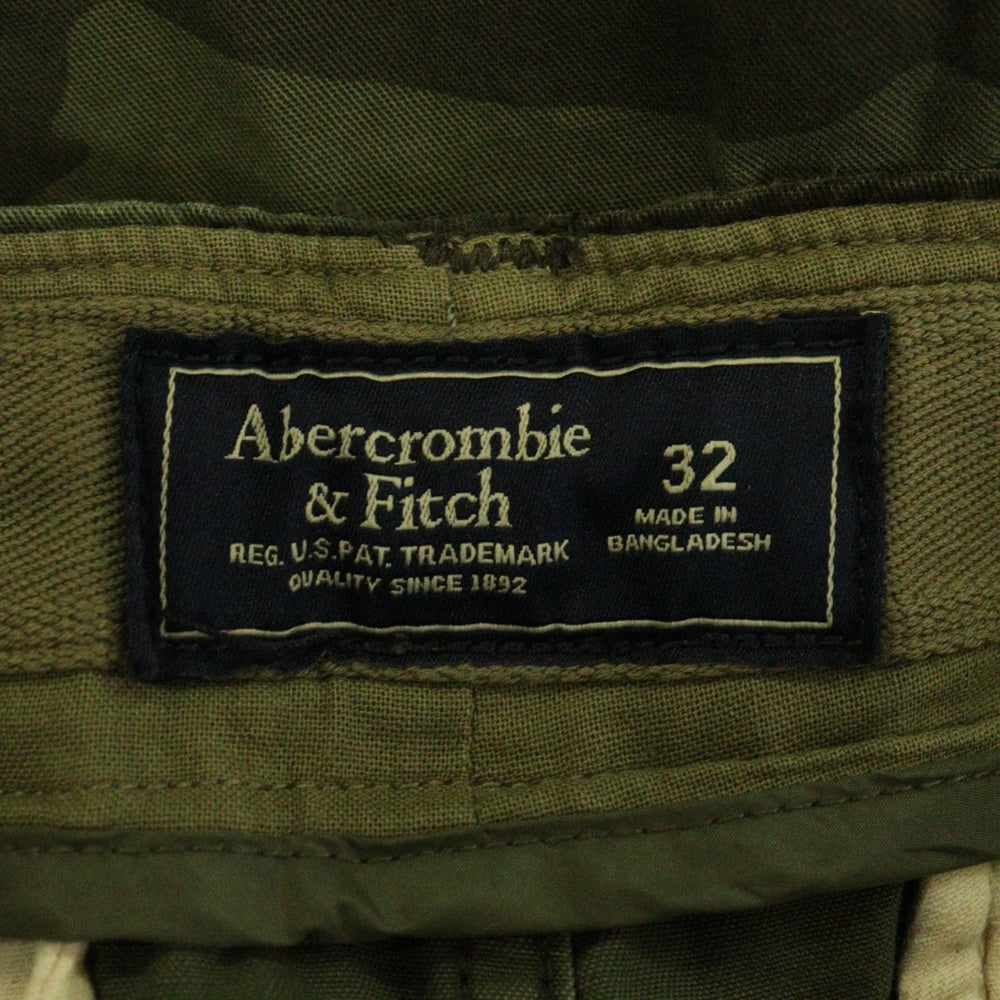 Abercrombie&Fitch(アバクロンビーアンドフィッチ) カモ柄 コットン カーゴ ショーツ ハーフパンツ カーキ