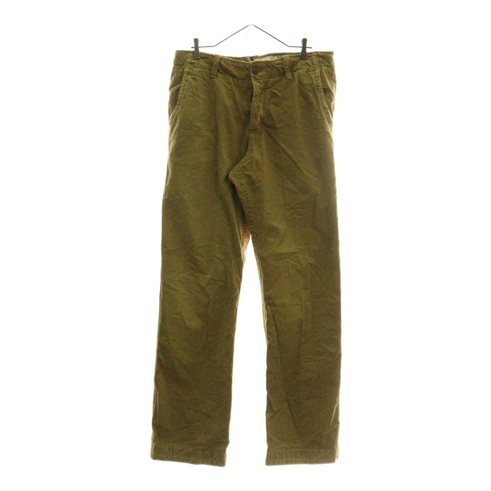 Abercrombie&Fitch(アバクロンビーアンドフィッチ) CHINO PANTS コットン ボタンフライ チノ パンツ ブラウン