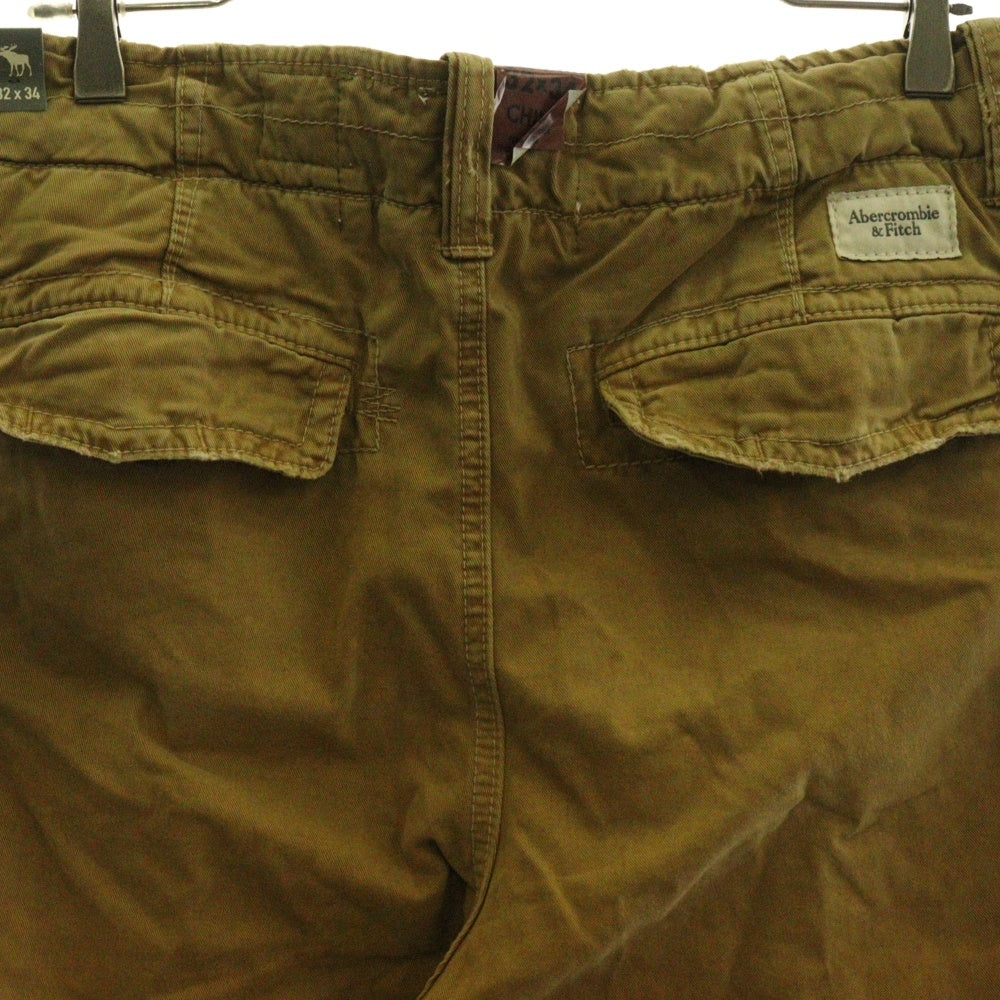 Abercrombie&Fitch(アバクロンビーアンドフィッチ) CHINO PANTS コットン ボタンフライ チノ パンツ ブラウン