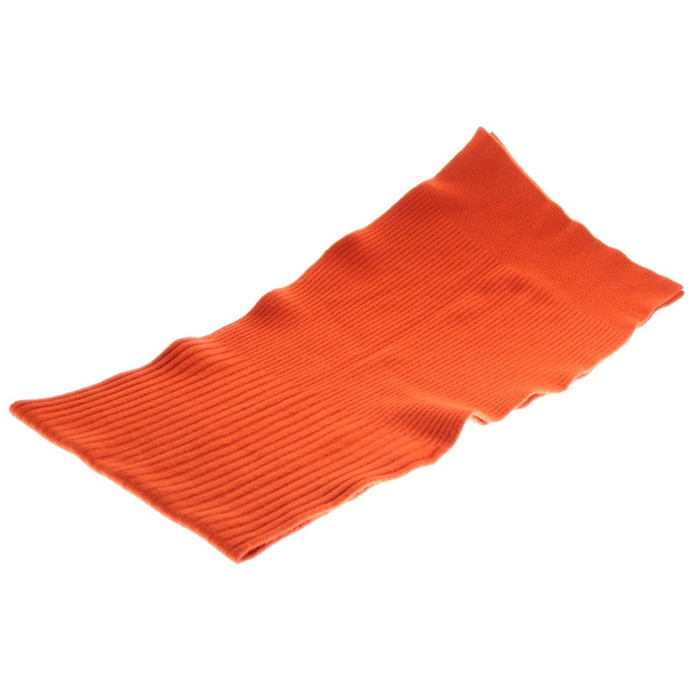 DIESEL BLACK GOLD(ディーゼルブラックゴールド) ハイゲージ リブニット マフラー ストール オレンジ