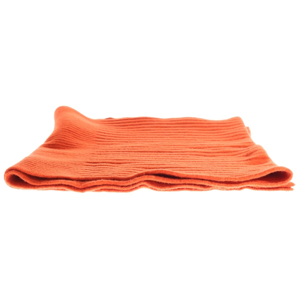 DIESEL BLACK GOLD(ディーゼルブラックゴールド) ハイゲージ リブニット マフラー ストール オレンジ