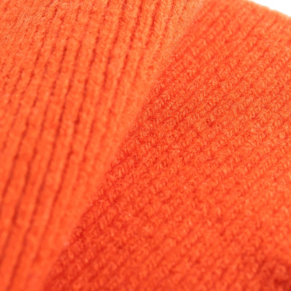 DIESEL BLACK GOLD(ディーゼルブラックゴールド) ハイゲージ リブニット マフラー ストール オレンジ