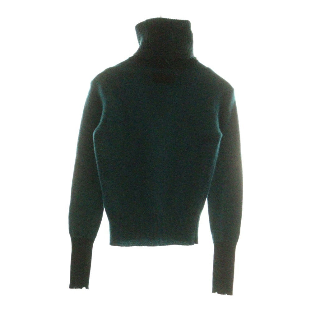 DIESEL(ディーゼル) ライトニングロゴ カットオフ タートルネック ニット セーター レディース グリーン