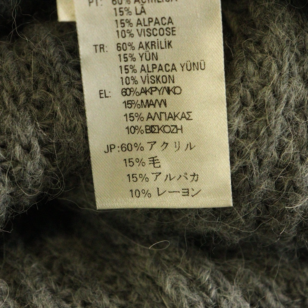 DIESEL(ディーゼル) バイアス ジップ ローゲージ ローブ ニット カーディガン レディース グレー