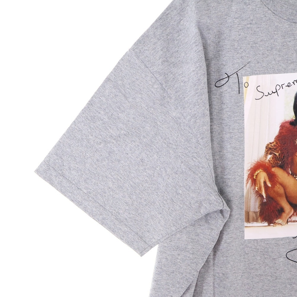 SUPREME(シュプリーム) 22SS Lil Kim Tee リル・キム フォトプリント クルーネック 半袖Tシャツ カットソー グレー