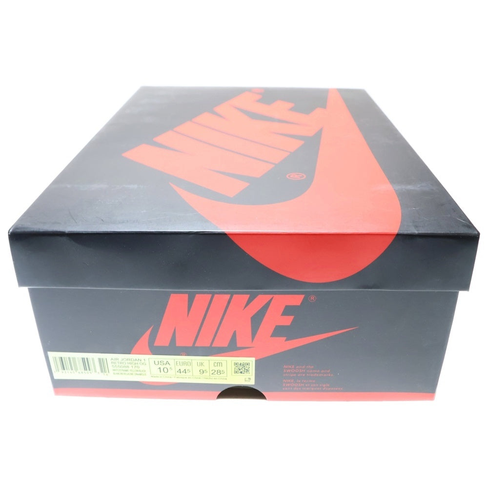 NIKE(ナイキ) AIR JORDAN 1 RETRO HIGH OG FIRST CLASS FLIGHT エアジョーダン1 レトロ ファーストクラス ハイカットスニーカー ホワイト/イエロー US10.5/28.5cm 555088-170
