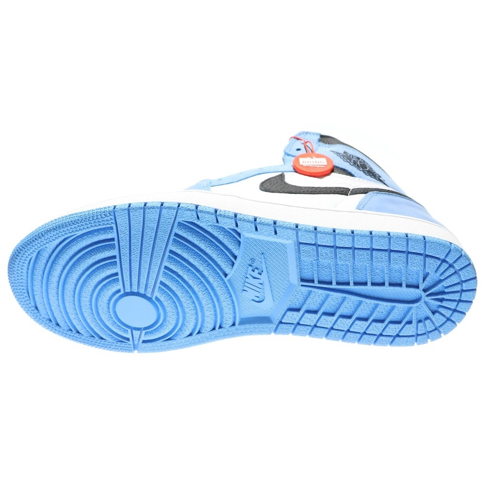 NIKE(ナイキ) AIR JORDAN1 RETRO HIGH OG OBSIDIAN UNIVERSITY BLUE エアジョーダン1 レトロ オブシディアン ハイカットスニーカー ブルー/ホワイト US10.5/28.5cm 555088-140