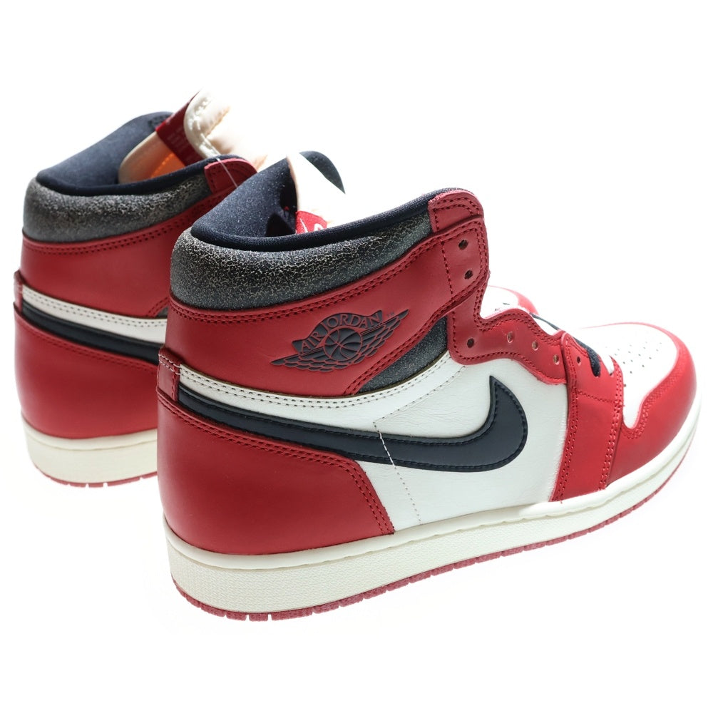 NIKE(ナイキ) AIR JORDAN 1 LOST&FOUND エアジョーダン1 ロスト&ファウンド シカゴ ハイカットスニーカー ホワイト/レッド US11/29cm DZ5485-612