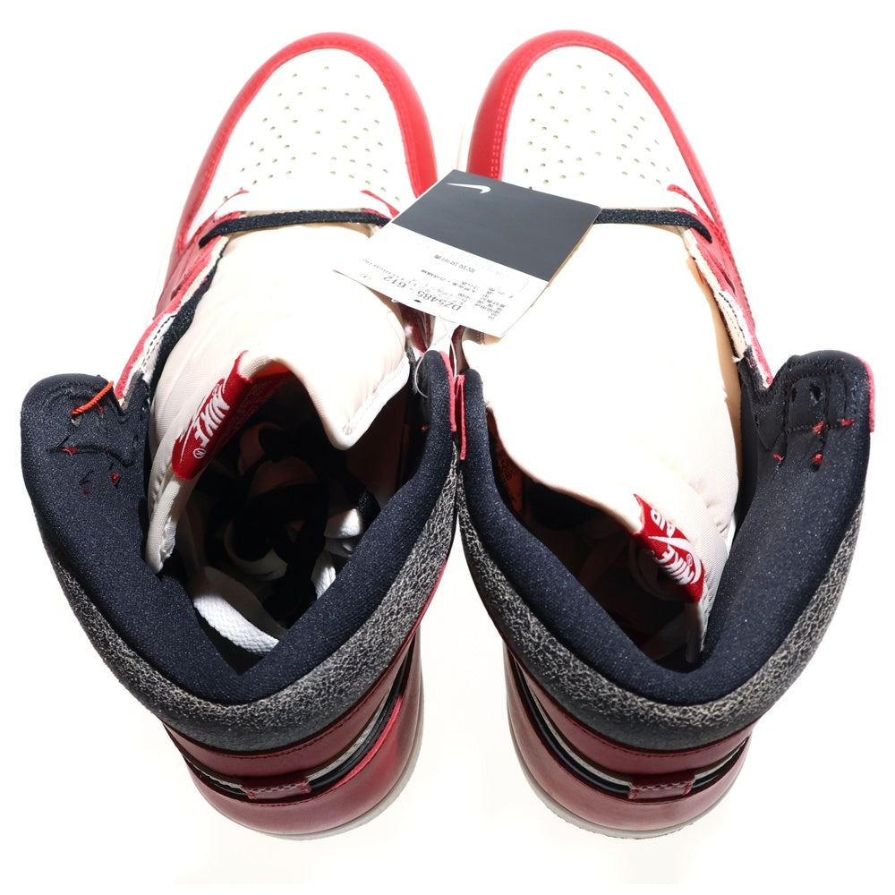 NIKE(ナイキ) AIR JORDAN 1 LOST&FOUND エアジョーダン1 ロスト&ファウンド シカゴ ハイカットスニーカー ホワイト/レッド US11/29cm DZ5485-612
