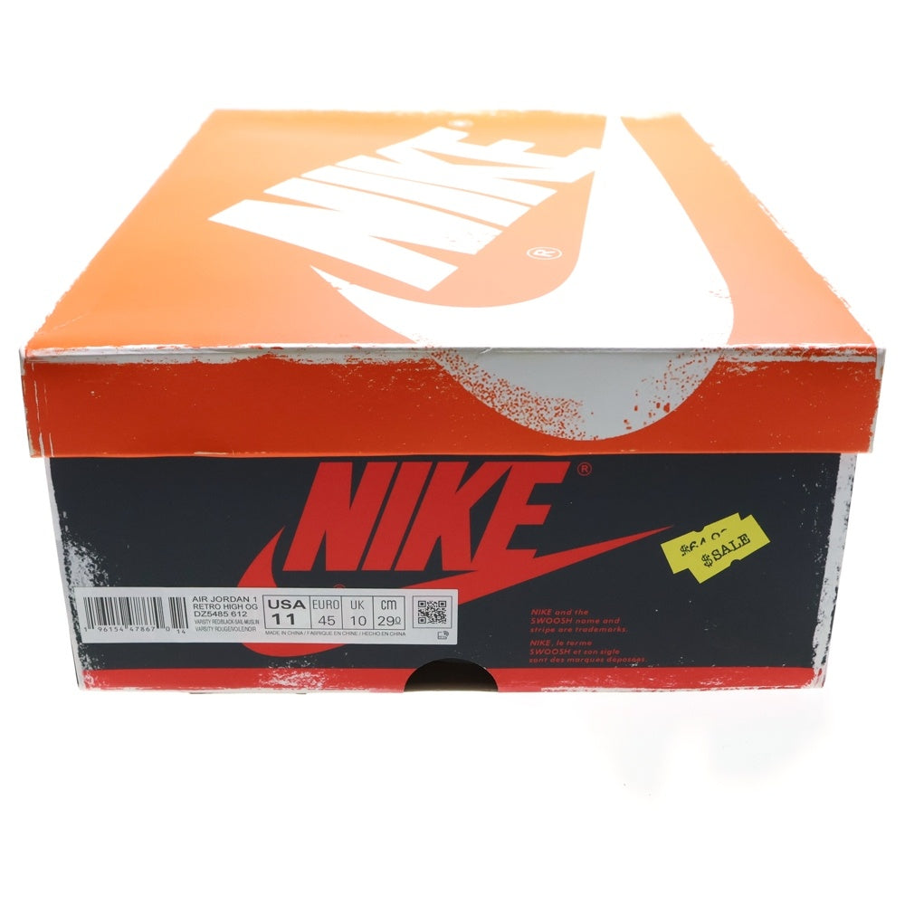 NIKE(ナイキ) AIR JORDAN 1 LOST&FOUND エアジョーダン1 ロスト&ファウンド シカゴ ハイカットスニーカー ホワイト/レッド US11/29cm DZ5485-612
