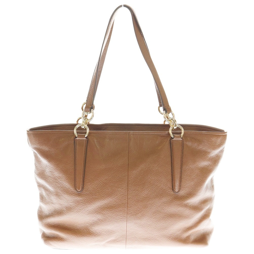 COACH(コーチ) ロゴモチーフ レザー トートバッグ ブラウン 33961