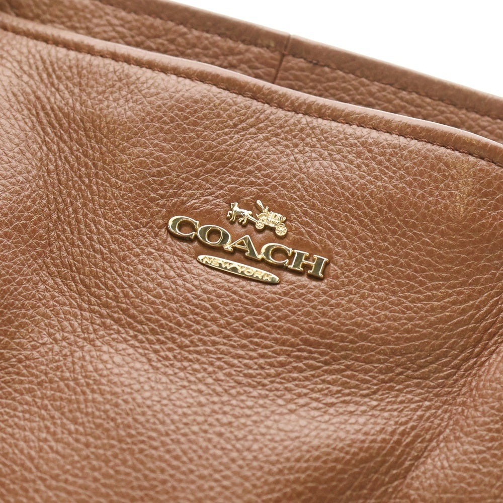 COACH(コーチ) ロゴモチーフ レザー トートバッグ ブラウン 33961