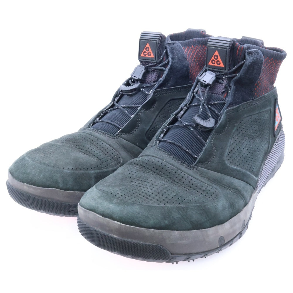 NIKE ACG(ナイキエーシージー) ACG RUCKEL RIDGE BLACK HABANERO RED エーシージー ラックル リッジ ブラック ハバネロ レッド ハイカットスニーカー ブラック US12/30cm AQ9333-002