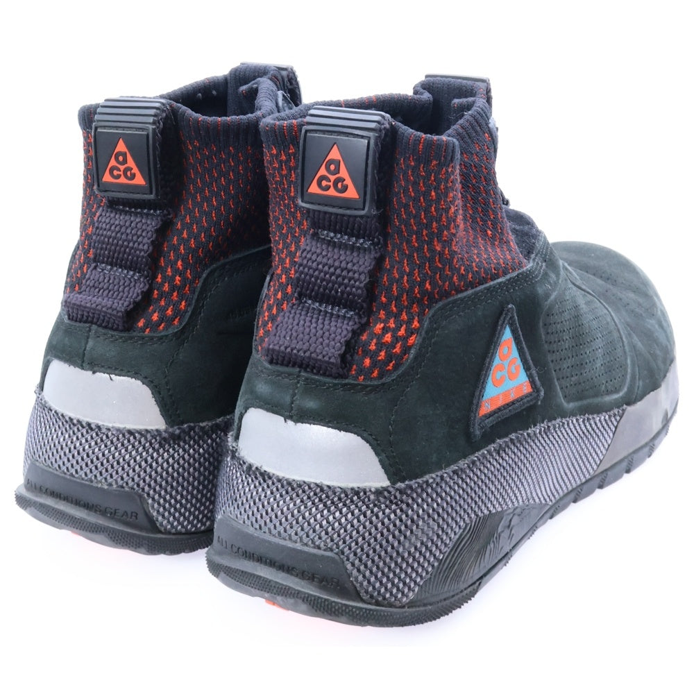 NIKE ACG(ナイキエーシージー) ACG RUCKEL RIDGE BLACK HABANERO RED エーシージー ラックル リッジ ブラック ハバネロ レッド ハイカットスニーカー ブラック US12/30cm AQ9333-002