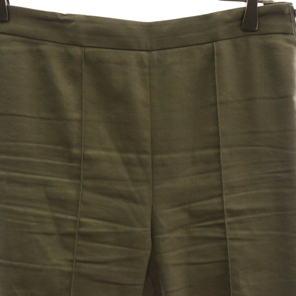 DES PRES(デプレ) レーヨン混 テーパードスラックスパンツ レディース ベージュ 22-04-52-04308