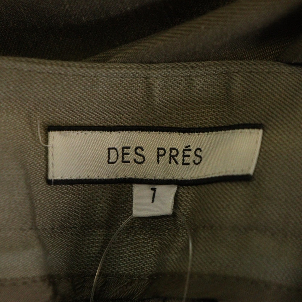 DES PRES(デプレ) レーヨン混 テーパードスラックスパンツ レディース ベージュ 22-04-52-04308