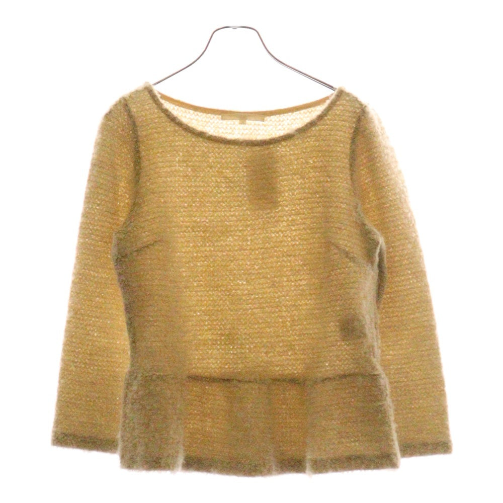 ANAYI(アナイ) ウール混 クルーネック長袖Tシャツ カットソー レディース ベージュ 15227-35-11-380