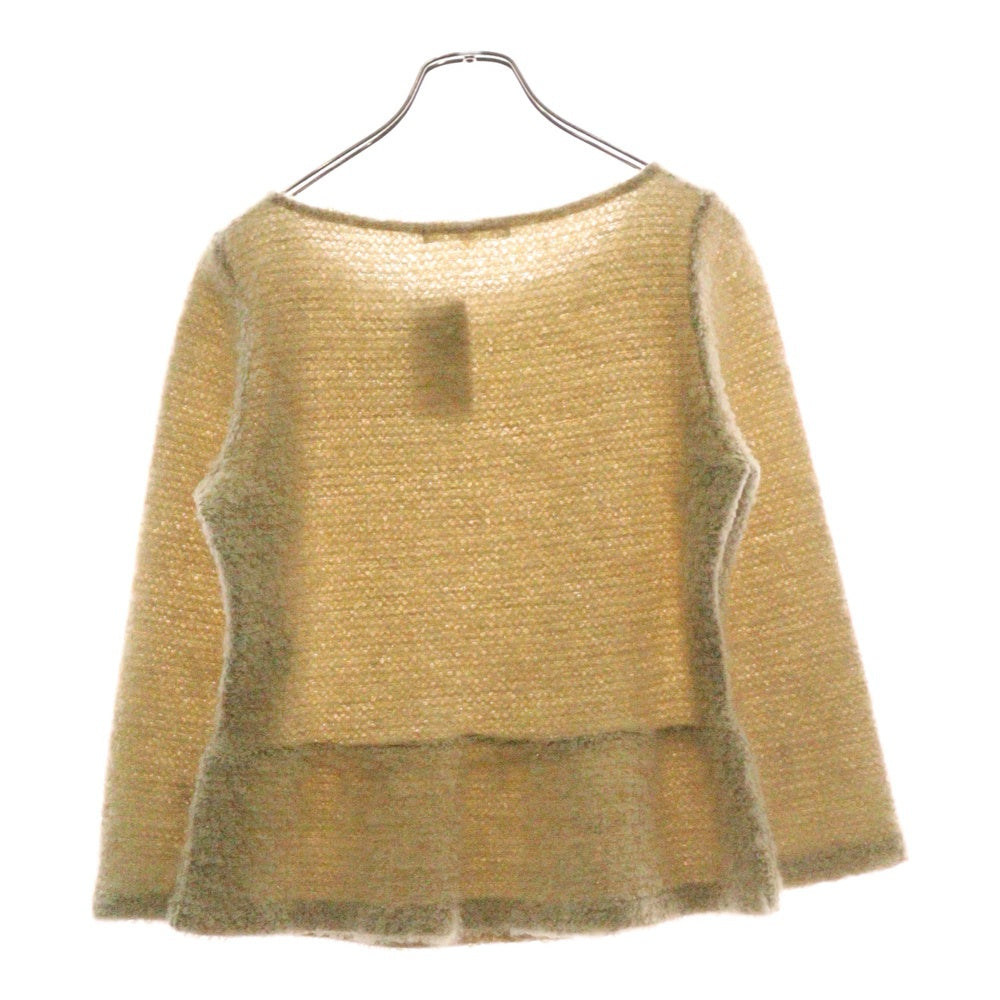 ANAYI(アナイ) ウール混 クルーネック長袖Tシャツ カットソー レディース ベージュ 15227-35-11-380