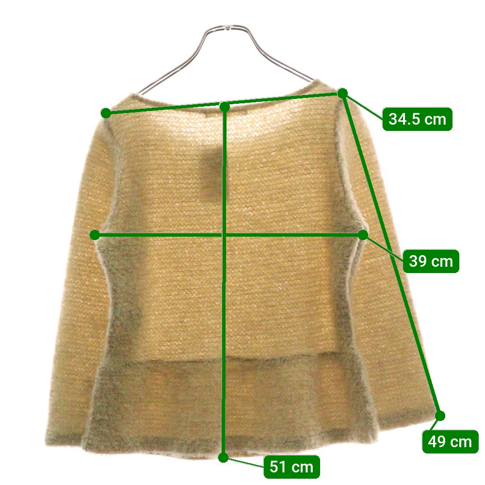 ANAYI(アナイ) ウール混 クルーネック長袖Tシャツ カットソー レディース ベージュ 15227-35-11-380