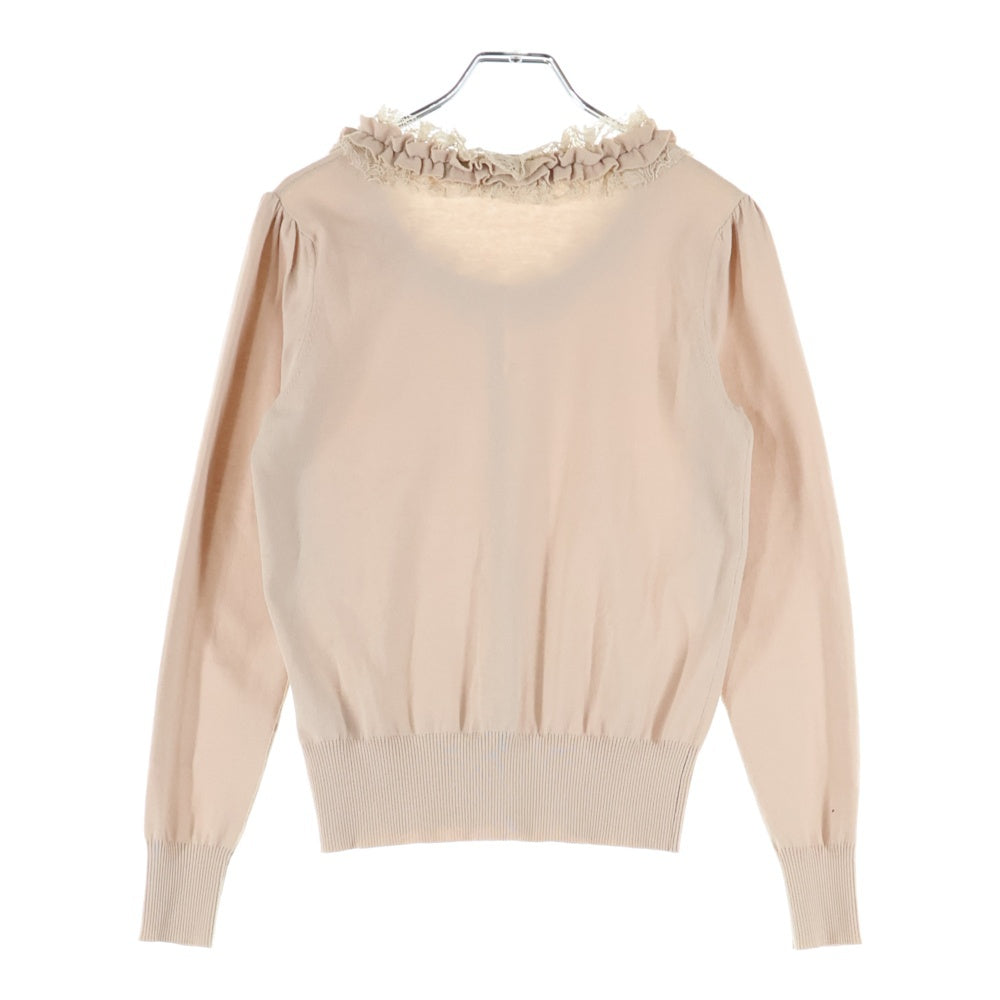 M-PREMIER(エムプルミエ) レースアップ ショートカーディガン ブラウス レディース ピンク A707-025