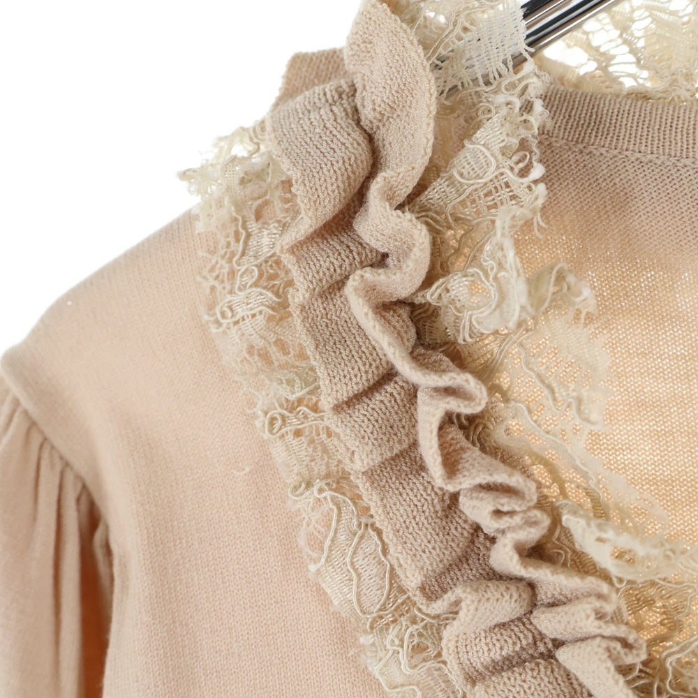 M-PREMIER(エムプルミエ) レースアップ ショートカーディガン ブラウス レディース ピンク A707-025