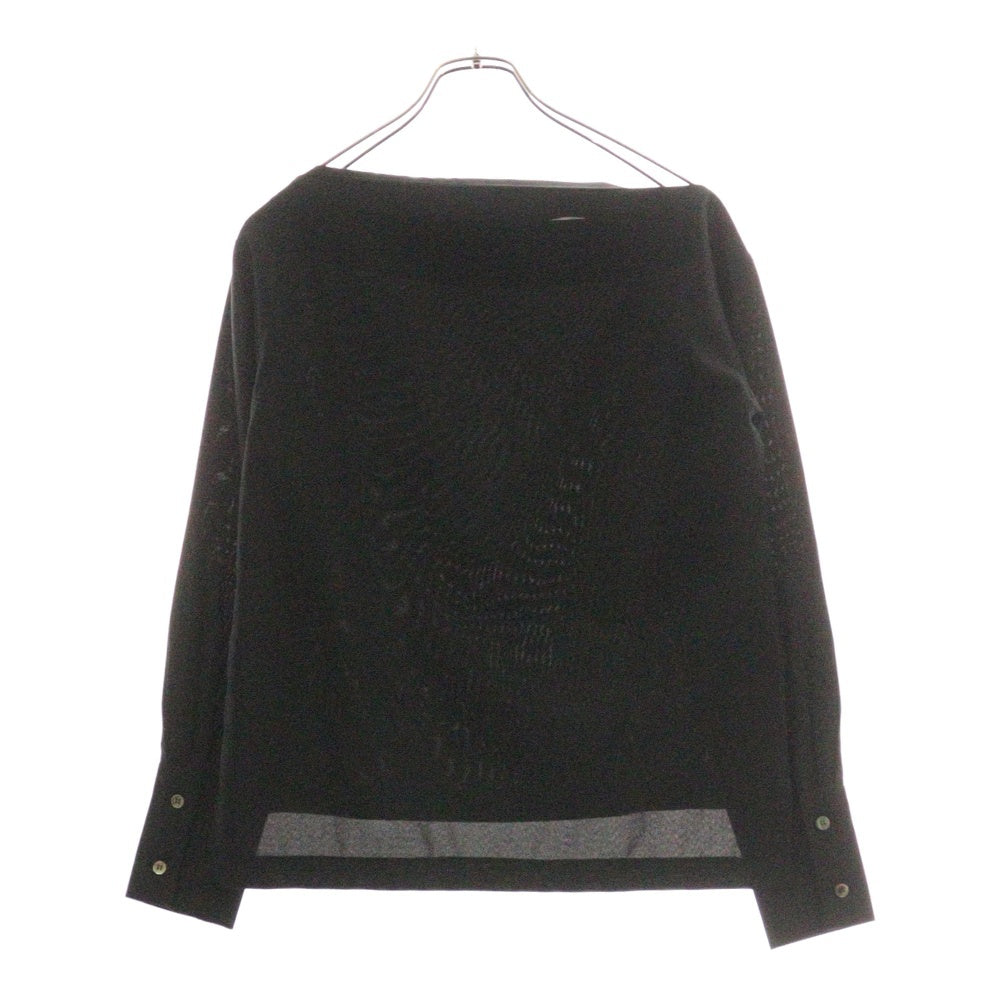 NO BRAND(ノーブランド) GOUT COMMUN (グーコミューン) ラウンドネック長袖Tシャツ カットソー レディース ブラック 1026600015