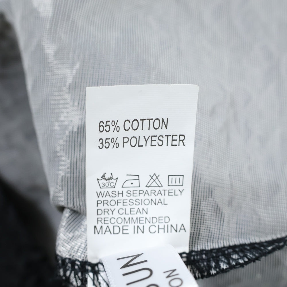 NO BRAND(ノーブランド) AMESUN (アメサン) ポリコットン 長袖ワンピース ドレス レディース ブラック