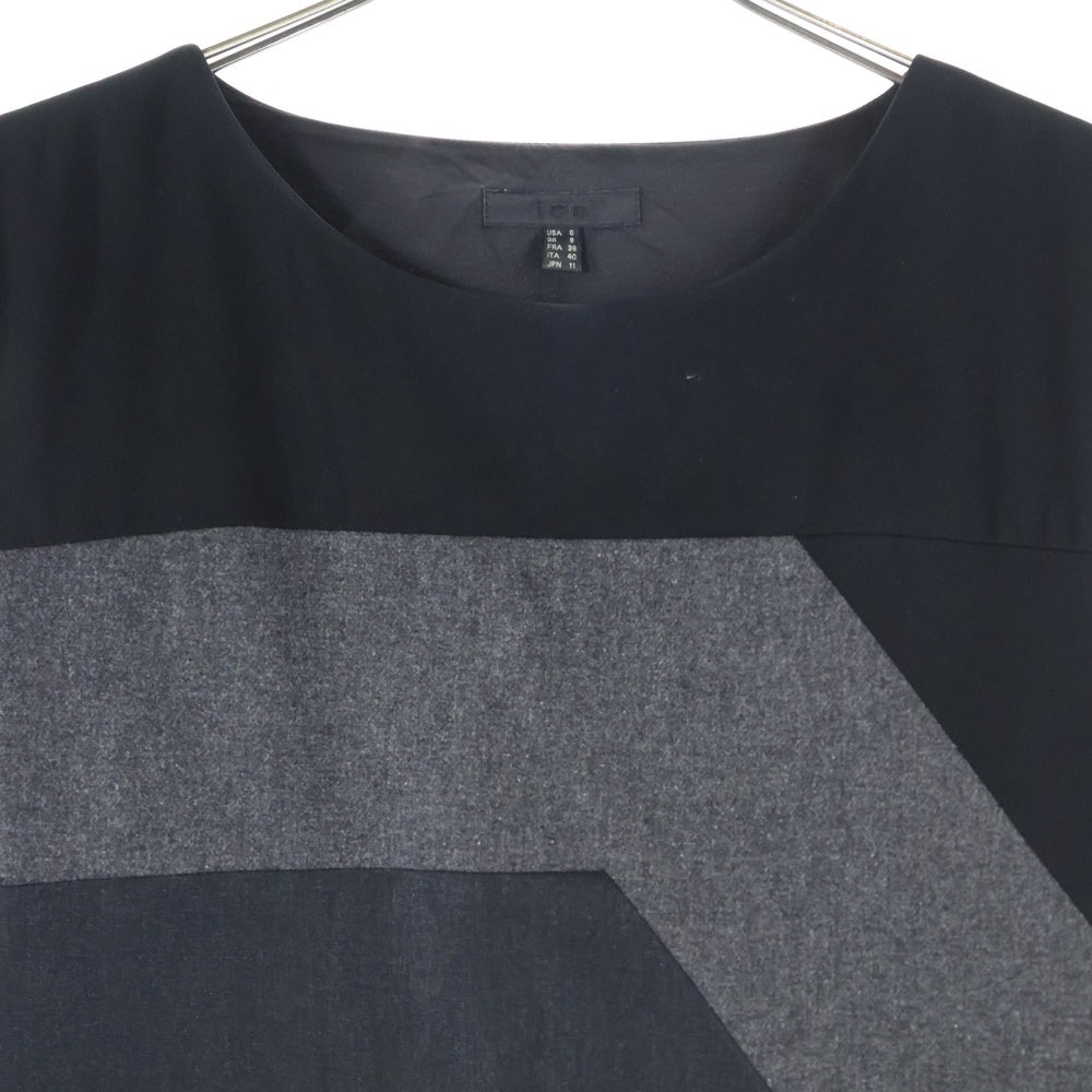 ICB(アイシービー) レーヨン混 ノースリーブワンピース ドレス レディース ブラック 327042