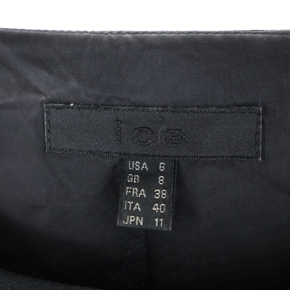 ICB(アイシービー) レーヨン混 ノースリーブワンピース ドレス レディース ブラック 327042