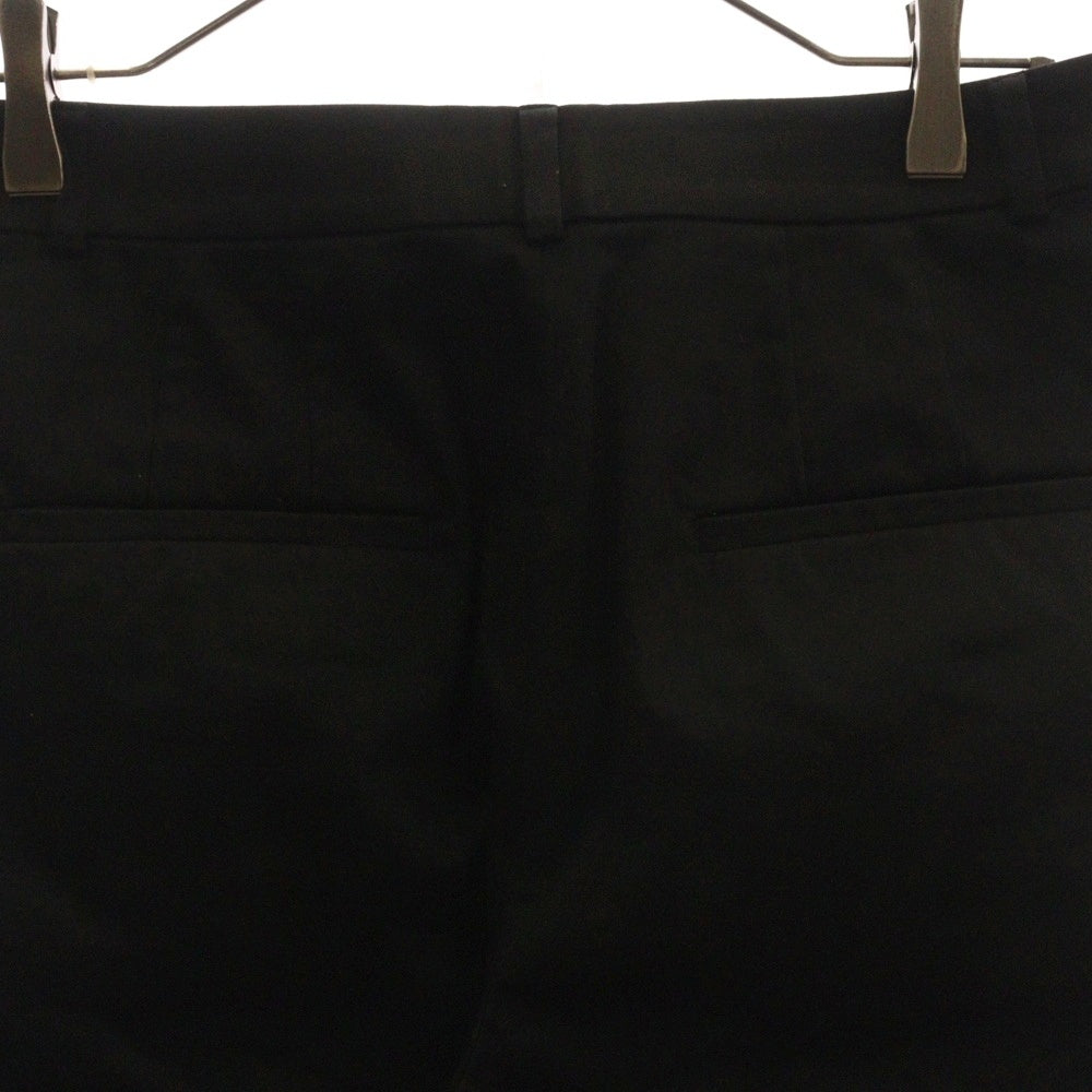 NO BRAND(ノーブランド) ICB (アイシービー) ポリコットン テーパードパンツ レディース ブラック