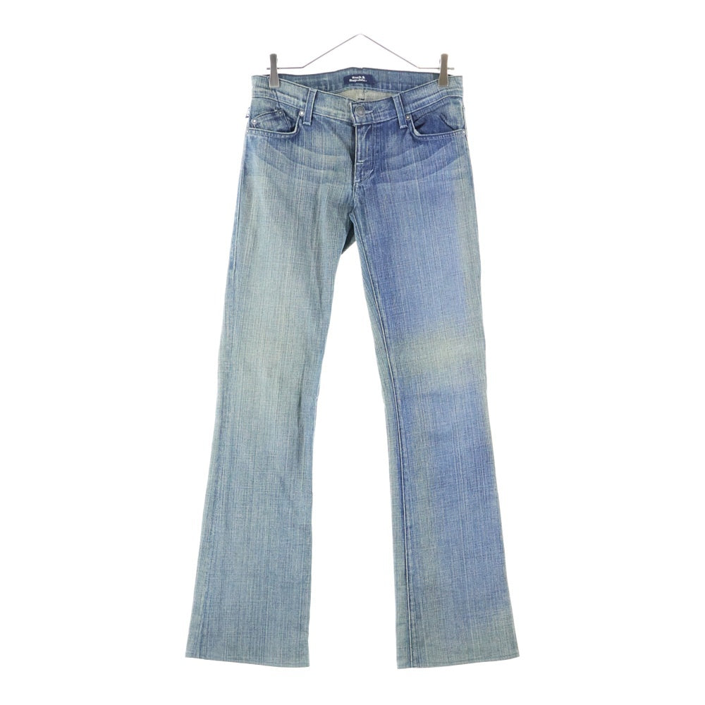 ROCK&REPUBLIC(ロックアンドリパブリック) シルバースタッズ ストレートデニムパンツ ジーンズ レディース インディゴ