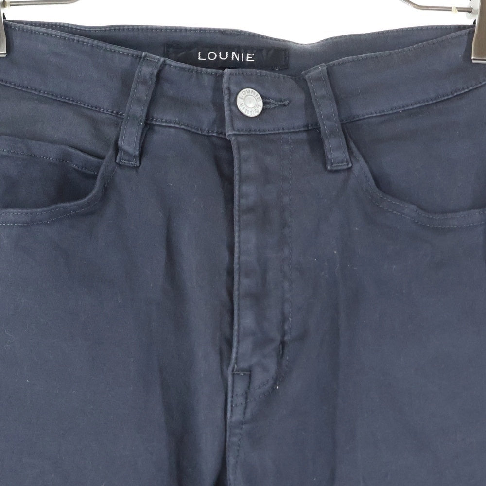 LOUNIE(ルーニィ) コットン テーパードスキニーパンツ レディース ネイビー 18514245