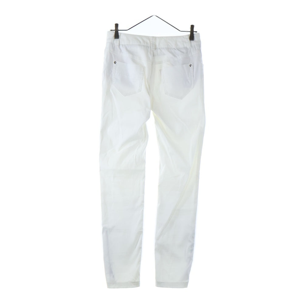 NO BRAND(ノーブランド) QUALITE (カリテ) ポリコットン テーパードスキニーパンツ レディース ホワイト 3220050001