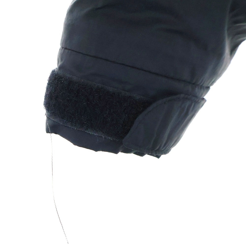 KEELA(キーラ) ナイロン ジップアップ 中綿ジャケット ブラック